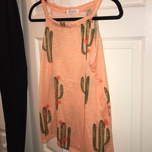Boutique cactus tank top
